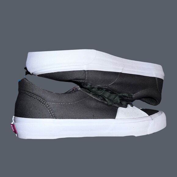 NWOB Vans Style 205 Dipped Trainer Sneakers Olive/True White Size 10.5 - Picture 8 of 10